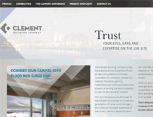 Tablet Screenshot of clementbc.com